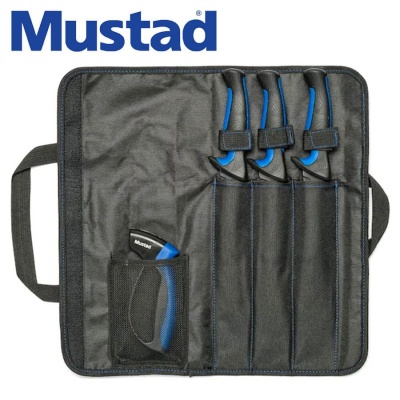 Mustad Knife Kit 3 Pc + Sharperner MT096