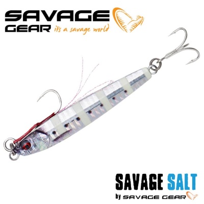 SG 3D Jig Minnow 5g 4.6cm Zebra Glow PHP