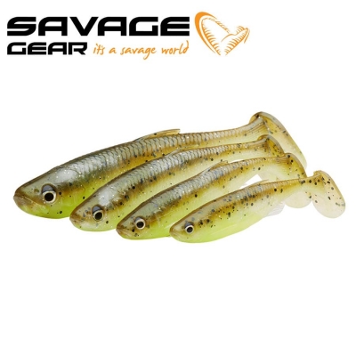 Savage Gear Fat Minnow T-Tail 10.5cm 5pcs Set of soft lures