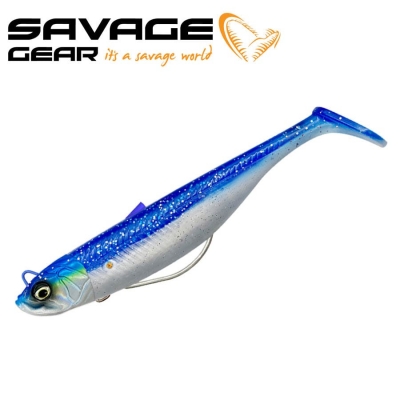 SG Savage Minnow WL 12.5cm 28g Sinking Blue Pearl Silver 2+1