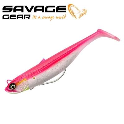 SG Savage Minnow WL 12.5cm 28g Sinking Pink Pearl Silver 2+1