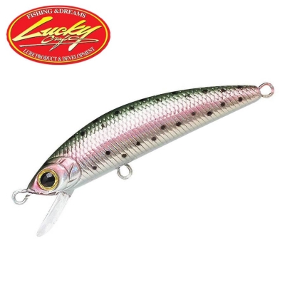 Lucky Craft Humpback Minnow 50S Sinking - Laser Rainbow Trout