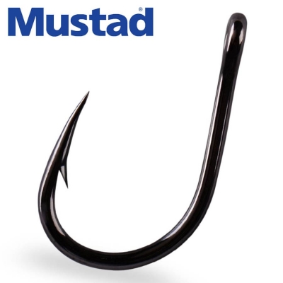 Mustad O Shaughnessy, Straight, Ringed 94140NP-BN Fishing Hooks