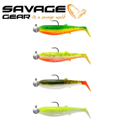 Savage Gear Cannibal Shad 6.8cm + 5g #1/0 Mix 4+4pcs Set of soft lures