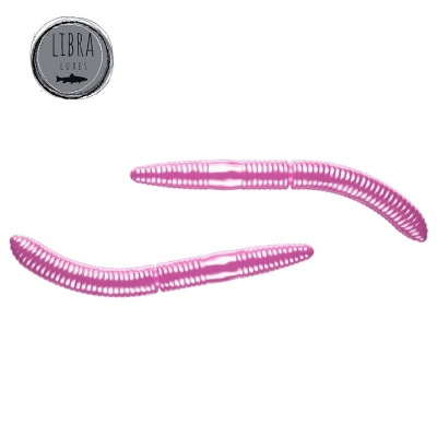 Libra Fatty D Worm 75 - 018 - pink pearl  / Cheese