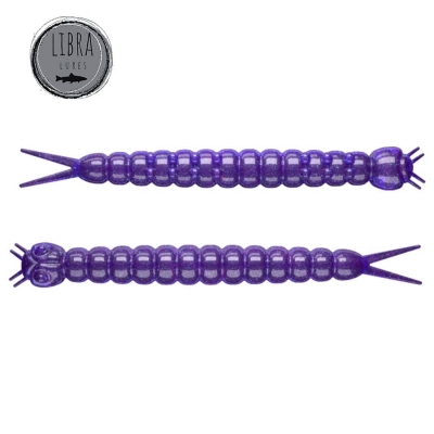 Libra Slight Worm 38 - 020 - purple with glitter / Krill