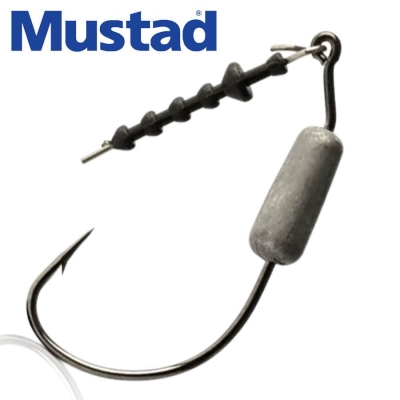 Mustad Ultra Point KVD Grip Pin 38101NP Soft Plastic Hook | Size: 2/0-5/0 |  5Pcs