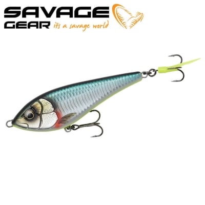 SG Deviator Swim 14cm 70g Slow Sinking Green Silver