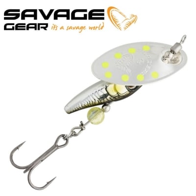 SG Sticklebait Spinner #2 7.3g Sinking Green Silver Ayu