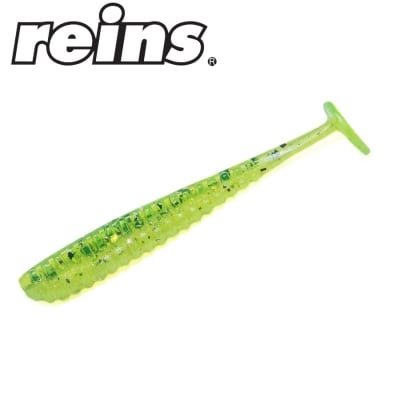 Reins Aji Ringer Shad 1.5 - CT01 Chartreuse Baitfish 12pcs