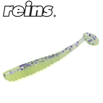 Reins Aji Ringer Shad 1.5 - BA03 Purple Chartreuse (BA-Edition) 12pcs