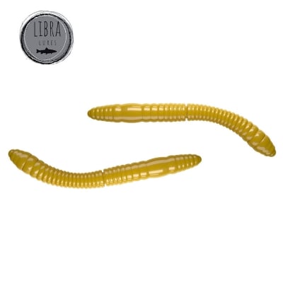 Libra Fatty D Worm Tournament 55 - 007 - yellow / Cheese
