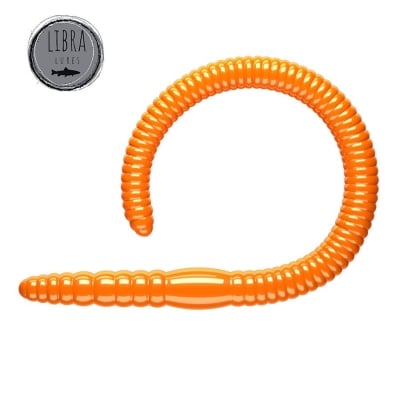 Libra Flex Worm 95 - 011 - hot orange limited edition / Cheese