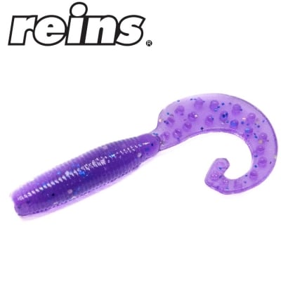 Reins Fat G Tail Grub 2.0 - 567 Lilac Silver&Blue Flake 20pcs