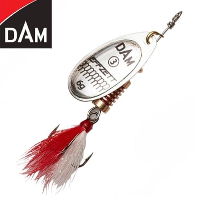 Dam Effzett Standard Dressed Spinner #1 3g Sinking Silver