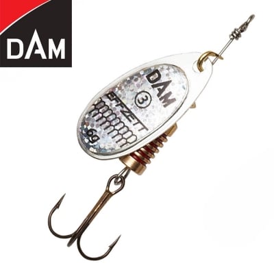 Dam Effzett Standard Spinner #2 4g Sinking Reflex Silver