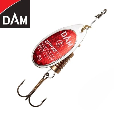 Dam Effzett Standard Spinner #2 4g Sinking Reflex Red