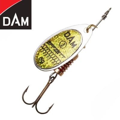 Dam Effzett Standard Spinner #1 3g Sinking Reflex Gold