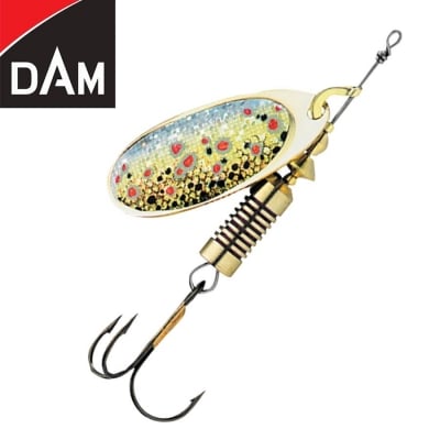 Dam Effzett Nature 3D Spinner #2 4g Sinking Brown Trout