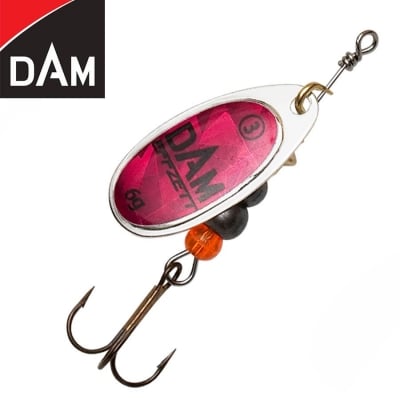 Dam Effzett Fluo Spinner #3 6g Sinking Magenta Prisma