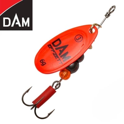 Dam Effzett Fluo Spinner #1 3g Sinking Red