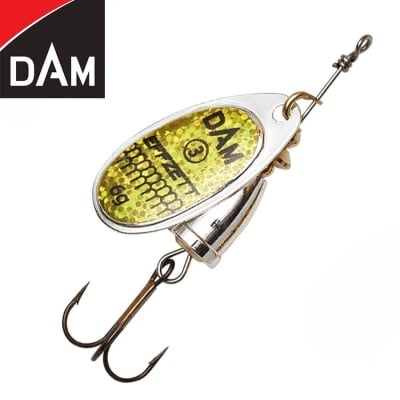 Dam Effzett Executor Spinner #1 3g Sinking Reflex Gold