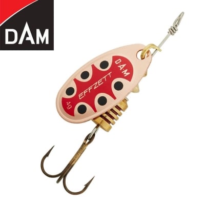 Dam Effzett Standard Spinner #2 4g Sinking Copper Black Dot