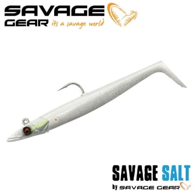 SG Sandeel V2 14cm 33g Sinking White Pearl Silver