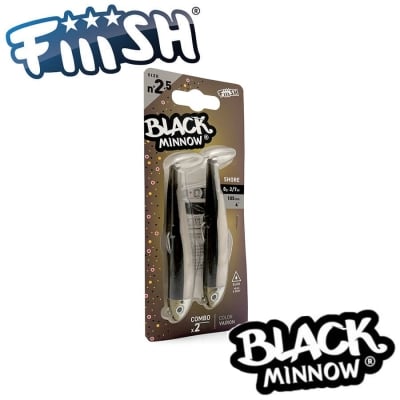 Fiiish Black Minnow No2.5 Double Combo - 10.5cm 8g Soft lure