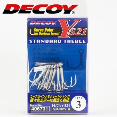 Decoy Treble Y-S21 Treble Hooks