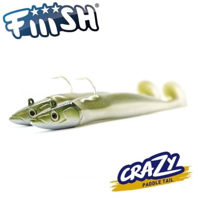 Fiiish Crazy Paddle Tail 100 Double Combo - 10cm 10g Soft lure