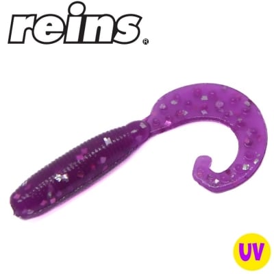 Reins Fat G Tail Grub 2.0 - 428 Purple Dynamite 20pcs