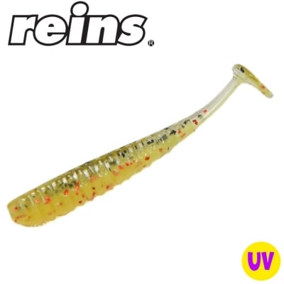 Reins Aji Ringer Shad 1.5 - B09 Smoke Mustard 12pcs