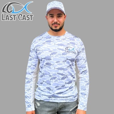 Last Cast Camo Fish Mesh Shirt UPF 50+ UV