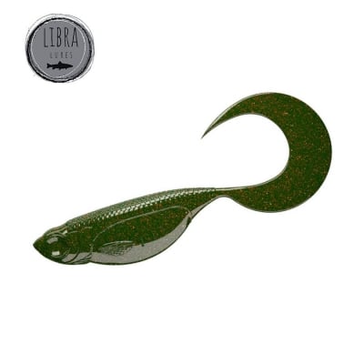 Libra Embrion Twist Tail 1.75'' - 032 - Motor Oil Green