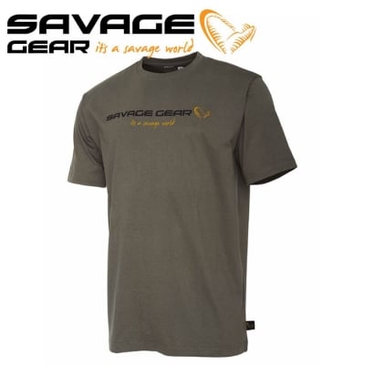 Savage Gear SG4 Logo T-Shirt Loden Green