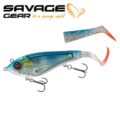 SG Deviator Tail 16cm 48g SS Blue Chrome