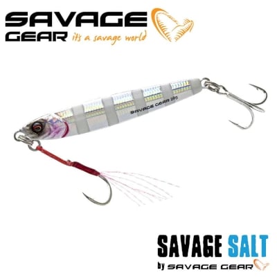 SG 3D Jig Minnow 15g 6.8cm Sinking - Zebra Blue Glow