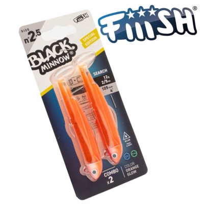 Fiiish Black Minnow No2.5 Double Combo – 10.5 cm, 12g Soft lure