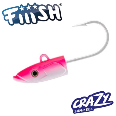 Fiiish Crazy Sand Eel No3 Monster Jig Head 140g X-Strong Fluo Pink Jig head