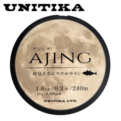 Unitika Ajing Night Polyester Pastel Orange 240m Ester lines