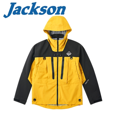 Jackson DWR Full Zipper Hooded Jumper Mustard Waterproof jacket
