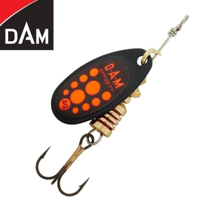 Dam Effzett Standard Spinner #3 6g Sinking Black Red