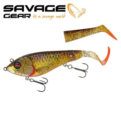 SG Deviator Tail 20cm 87g SS Dirty Roach Glitter