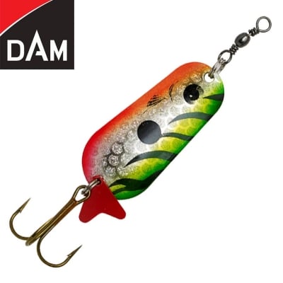 Dam Effzett Standard Spoon 8cm 45g Sinking Firetiger UV