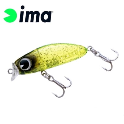 Fishus Long Minnow Floating Fishing Lures Chartreuse Orange Belly
