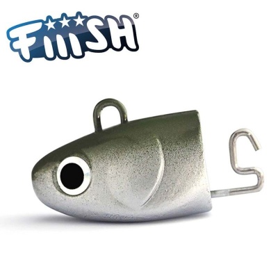 Fiiish Black Minnow No5 Jig Head 120g Extra Deep - Kaki