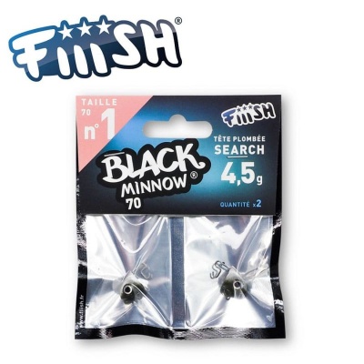 Fiiish Black Minnow No1 Jig Head 4.5 g Search Jig Head 