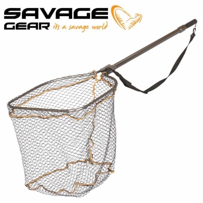Collectief Misbruik Bekentenis Savage Gear Full Frame Rubber Mesh Landing Net | Fishing Zone