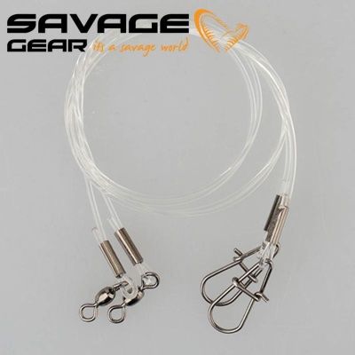 SG Regenerator Trace 100cm 1.0mm 25kg Swivel Needle Snap 3pc